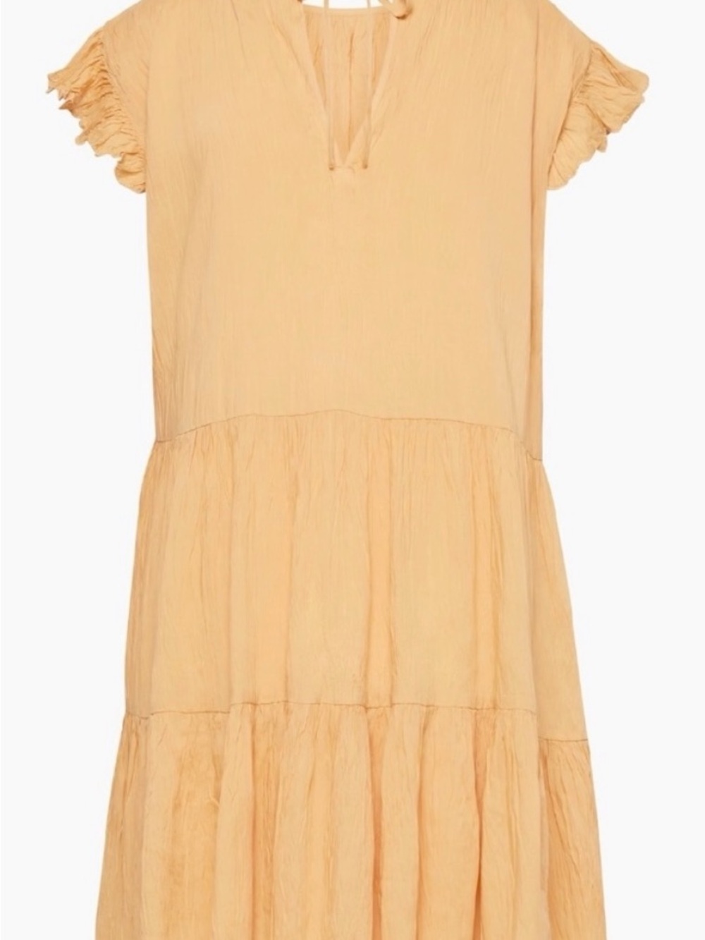 Wilfred Peachy Tiered Ruffle Mini Dress